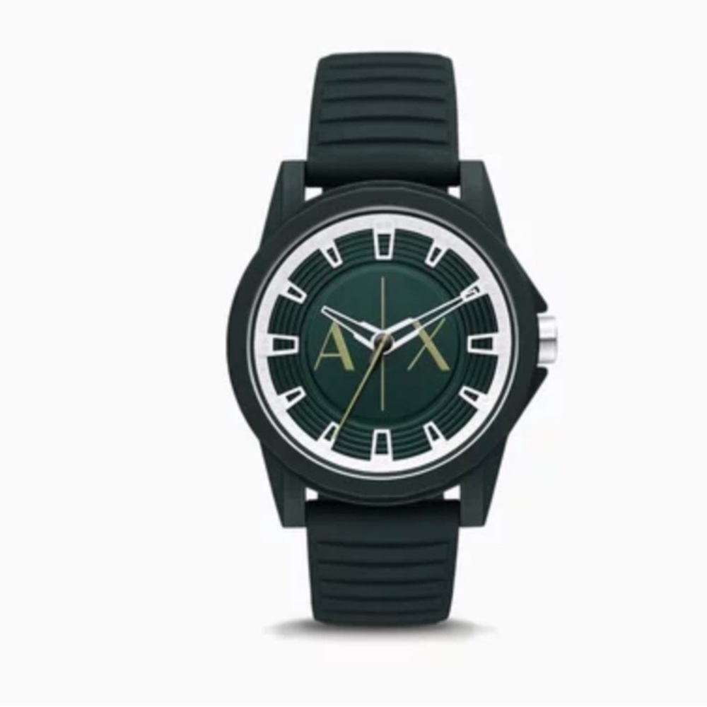 ARMANI EXCHANGE A/X Dark Green Quartz Analog Watch NWT